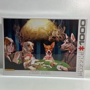 NIB Canine Card Game Puzzle - 1000 Pieces